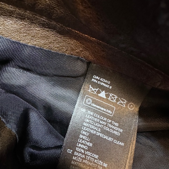 Brown leather studded hot shorts from H&M - Picture 7 of 12